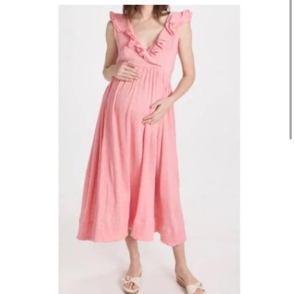 Hatch Pink Maternity Dress